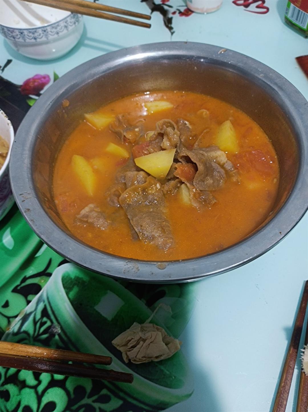 超开胃的番茄土豆肥牛汤‼️下米饭无敌了