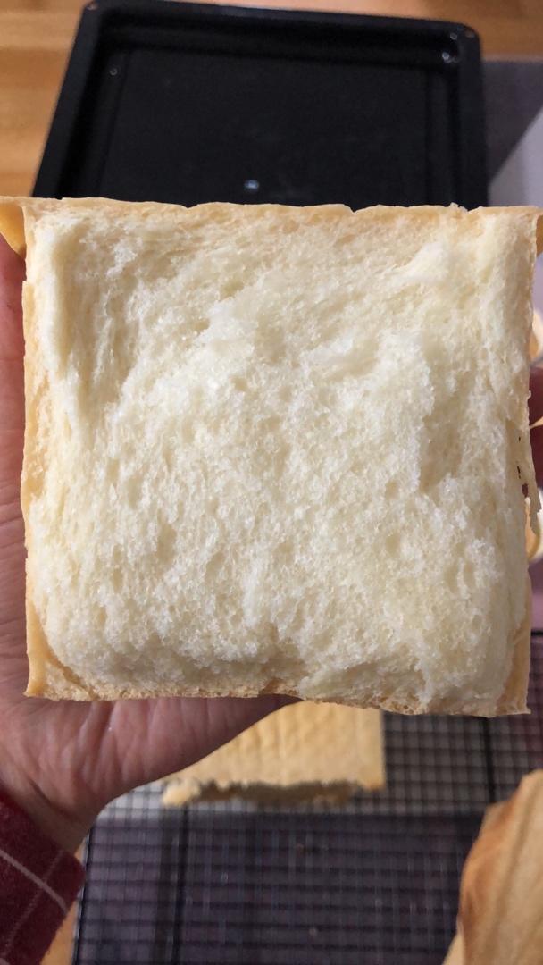 一次发酵纯奶手撕吐司面包（防止面团温度高的方法）B55