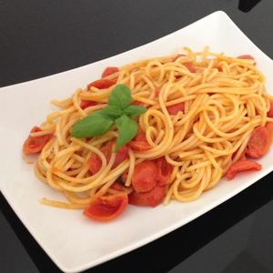 【意国风情】-茄汁罗勒意大利面的做法 步骤5