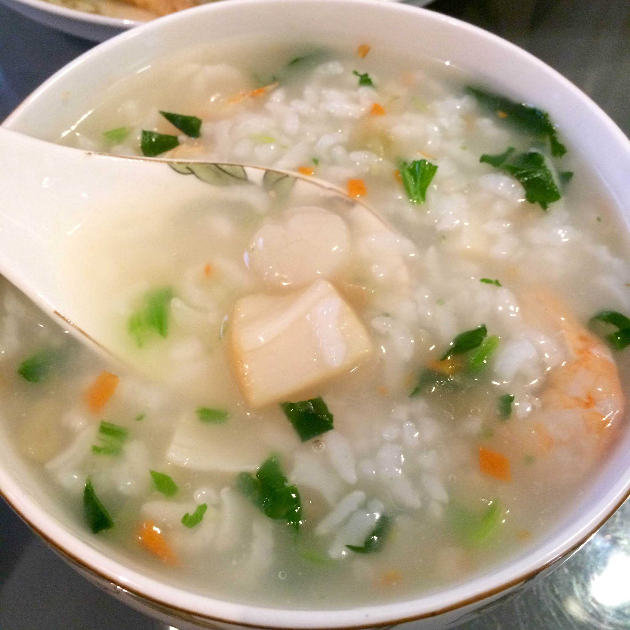 干贝香菇菠菜粥