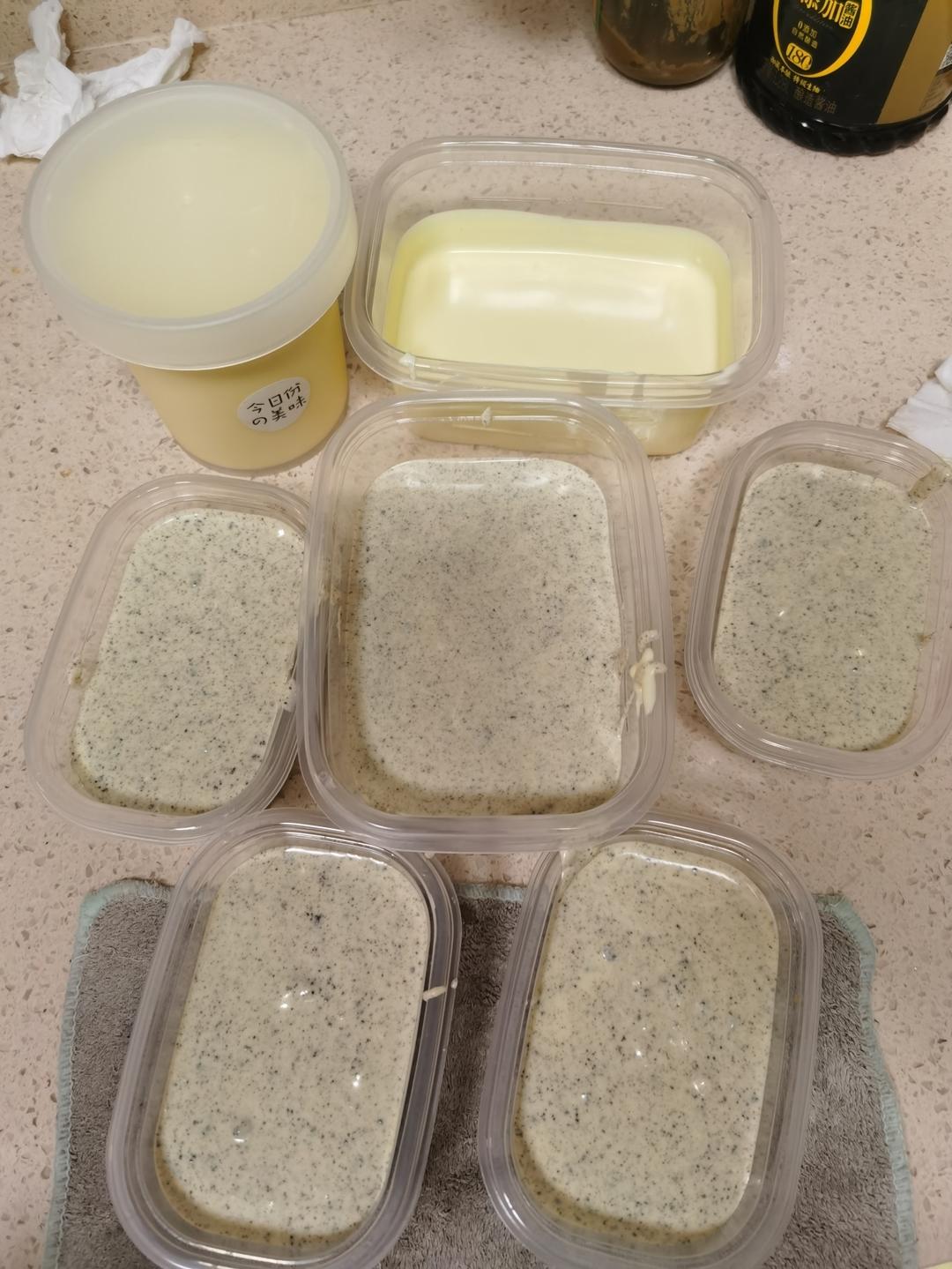 自制原味，芒果，越蔓莓，酒糟冰激凌