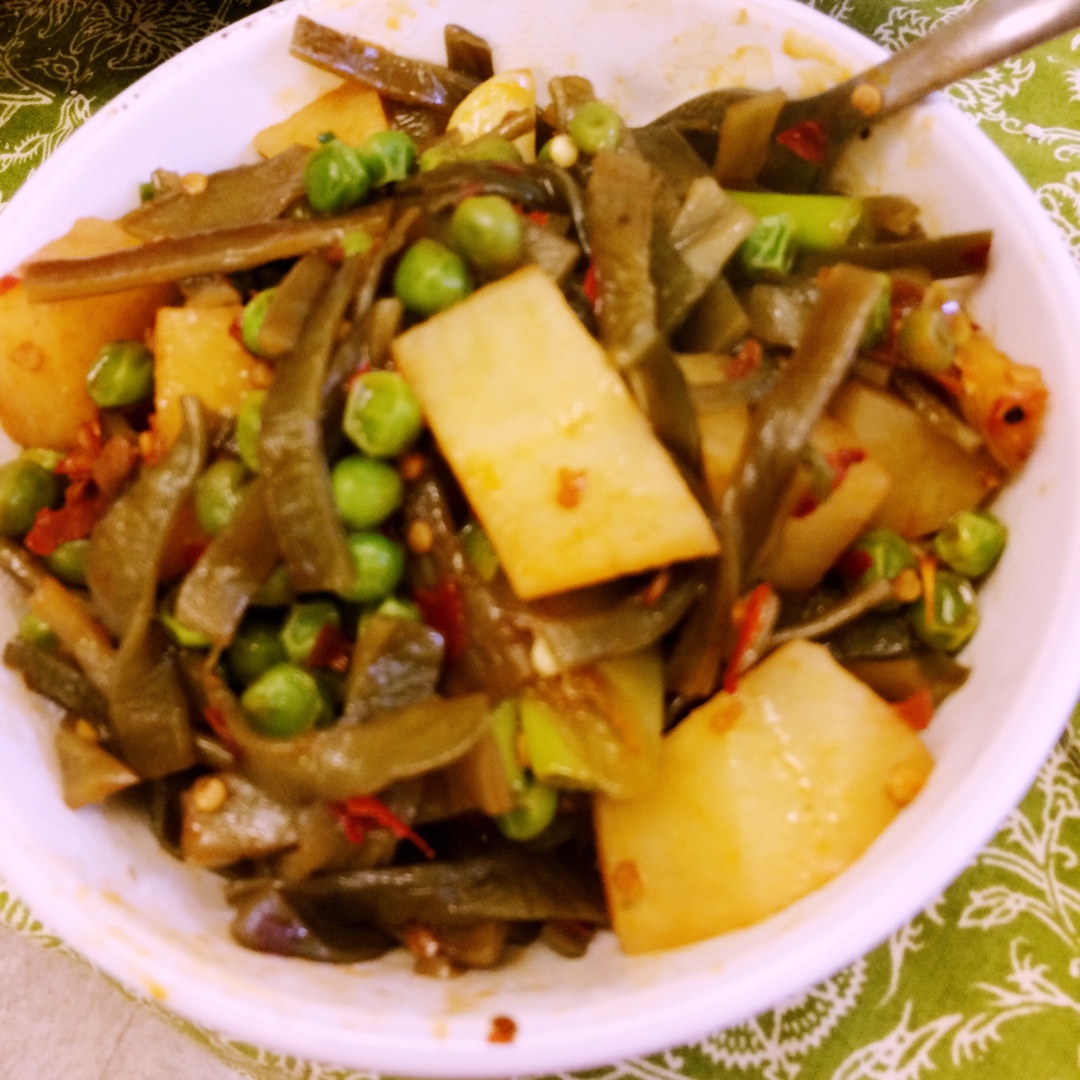 烧土豆海带