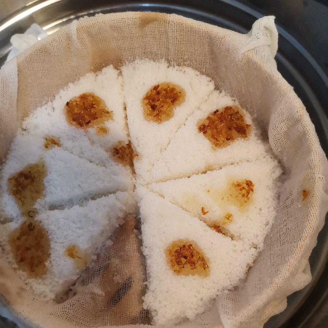 简单软糯可冷吃的桂花米糕