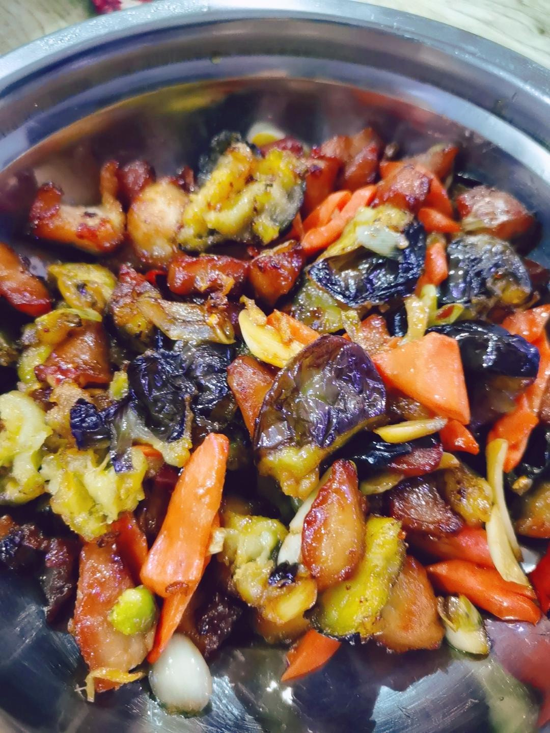 溜肉段烧茄子（东北硬菜呀哈哈）