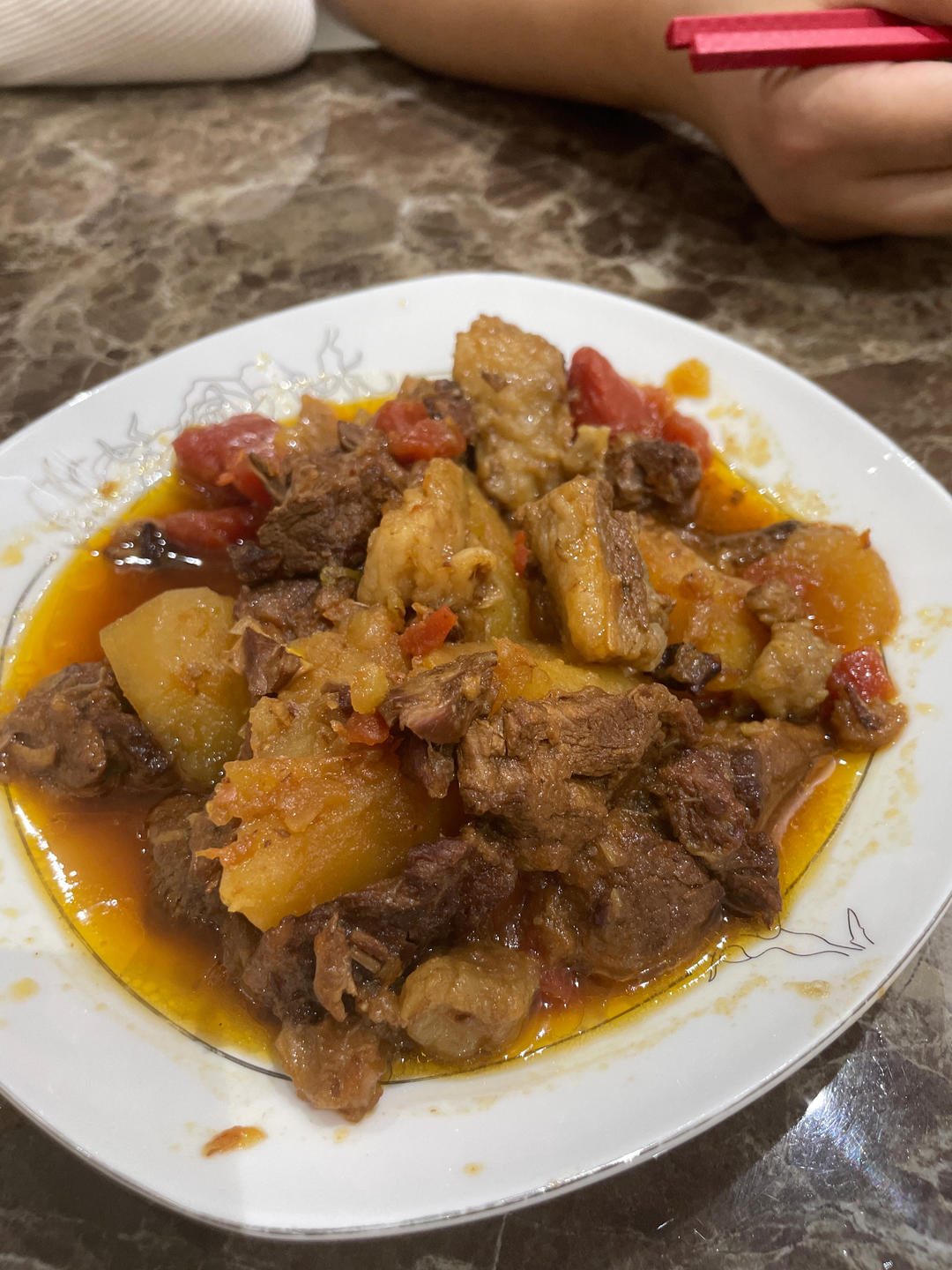 番茄土豆炖牛腩