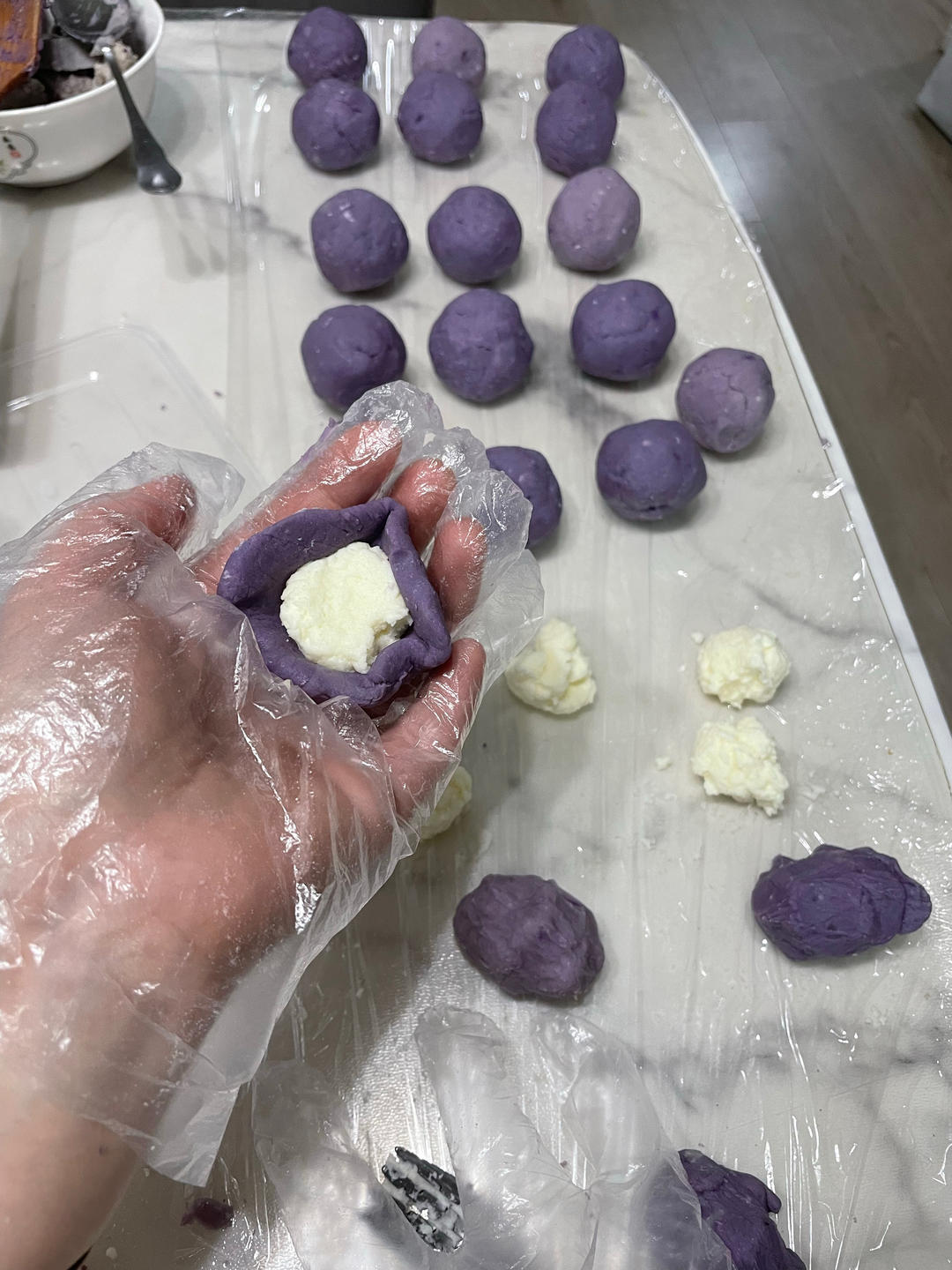 低卡芋泥奶酪球｜芋泥控