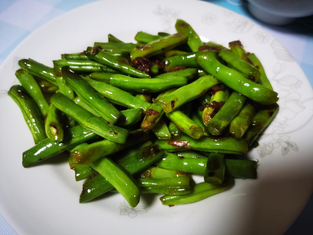 家常小炒四季豆，蔬菜就是要清爽鲜甜