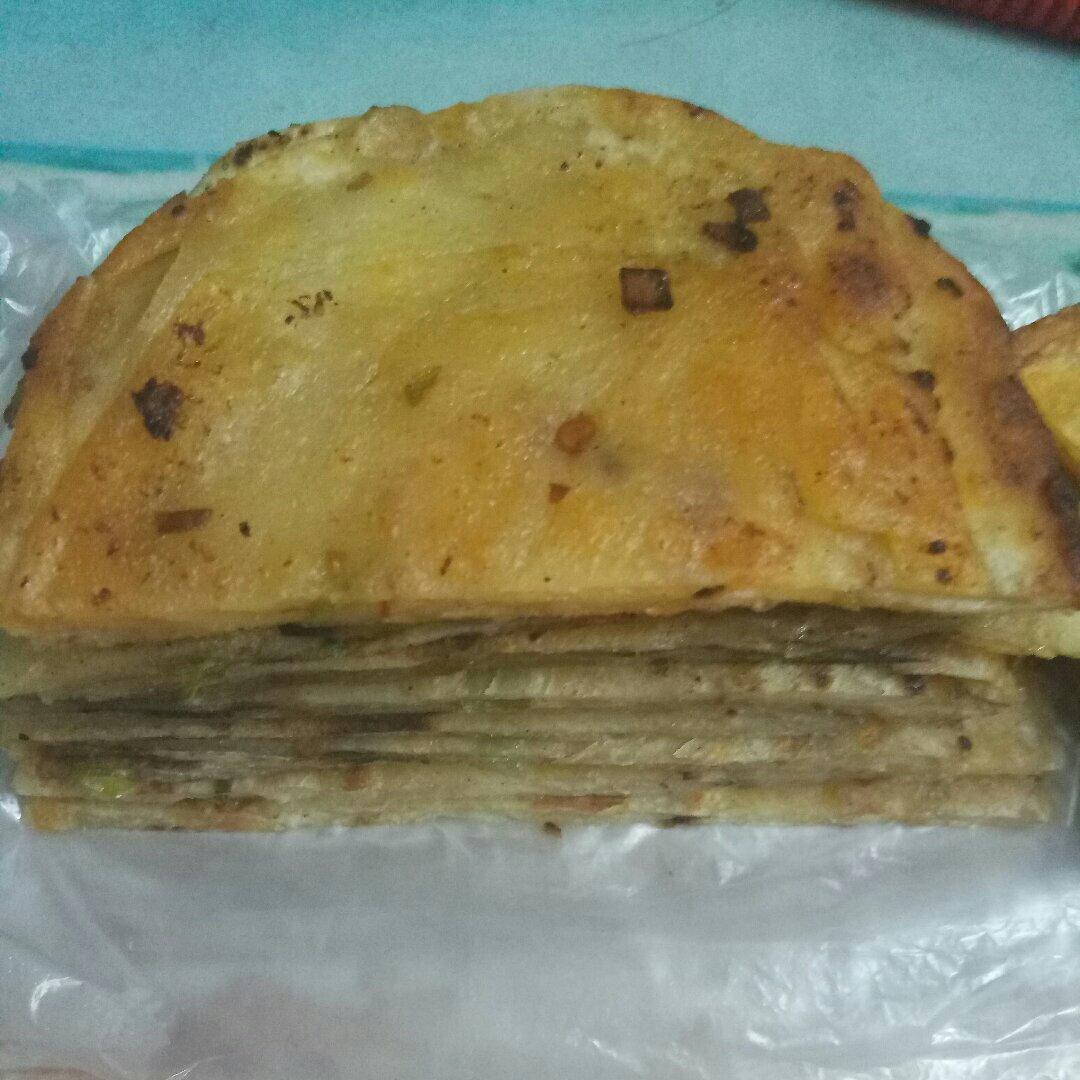 外酥里嫩的葱花油饼
