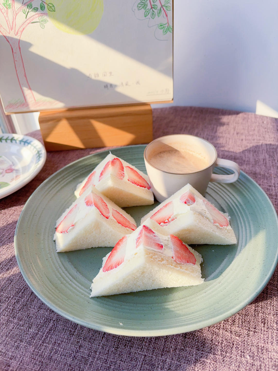 打发奶油/草莓🍓三明治