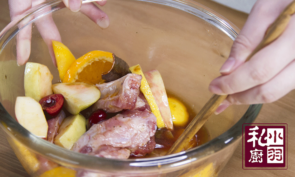 小羽私厨之水果烤排骨的做法 步骤6