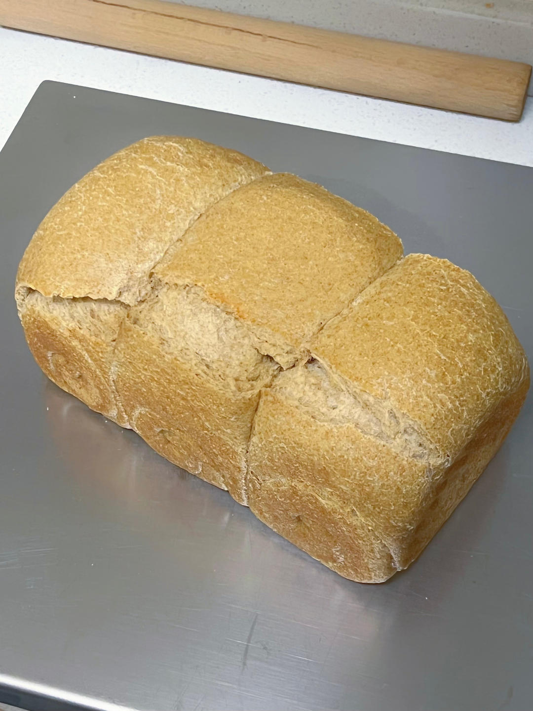 双种芝麻全麦吐司 100%全麦 烫种+波兰种