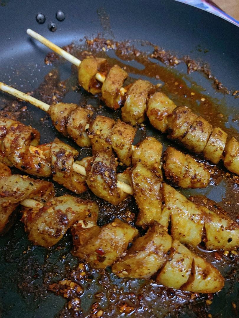 指间花开丶做的自制超级好吃的烤面筋