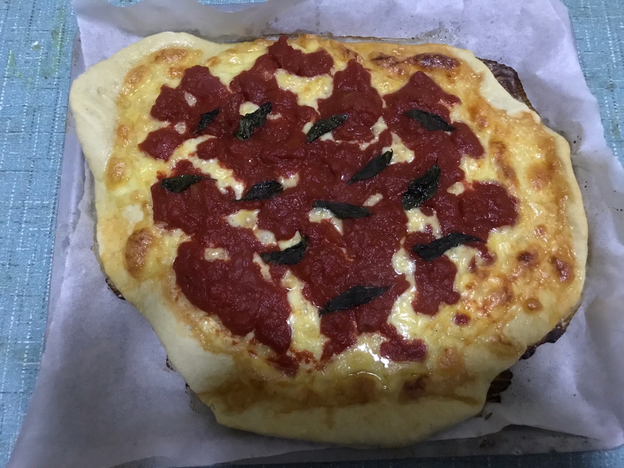 【姜食堂3】Half一块姜虎东披萨/李秀根披萨（冷藏发酵版玛格丽特披萨）