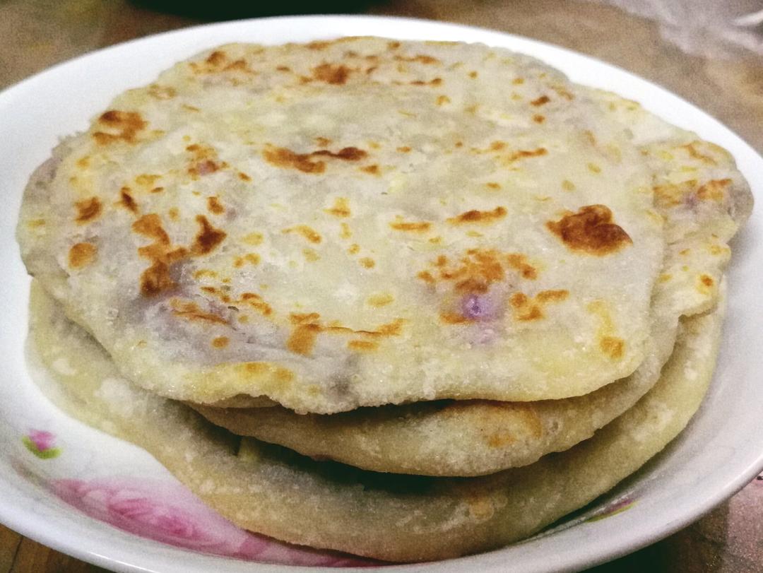 分层紫薯饼