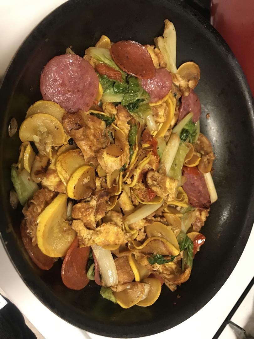 西葫芦炒鸡蛋(从不修图，拒绝夸张)