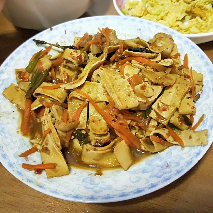 不炸不炒不凉拌的豆腐皮