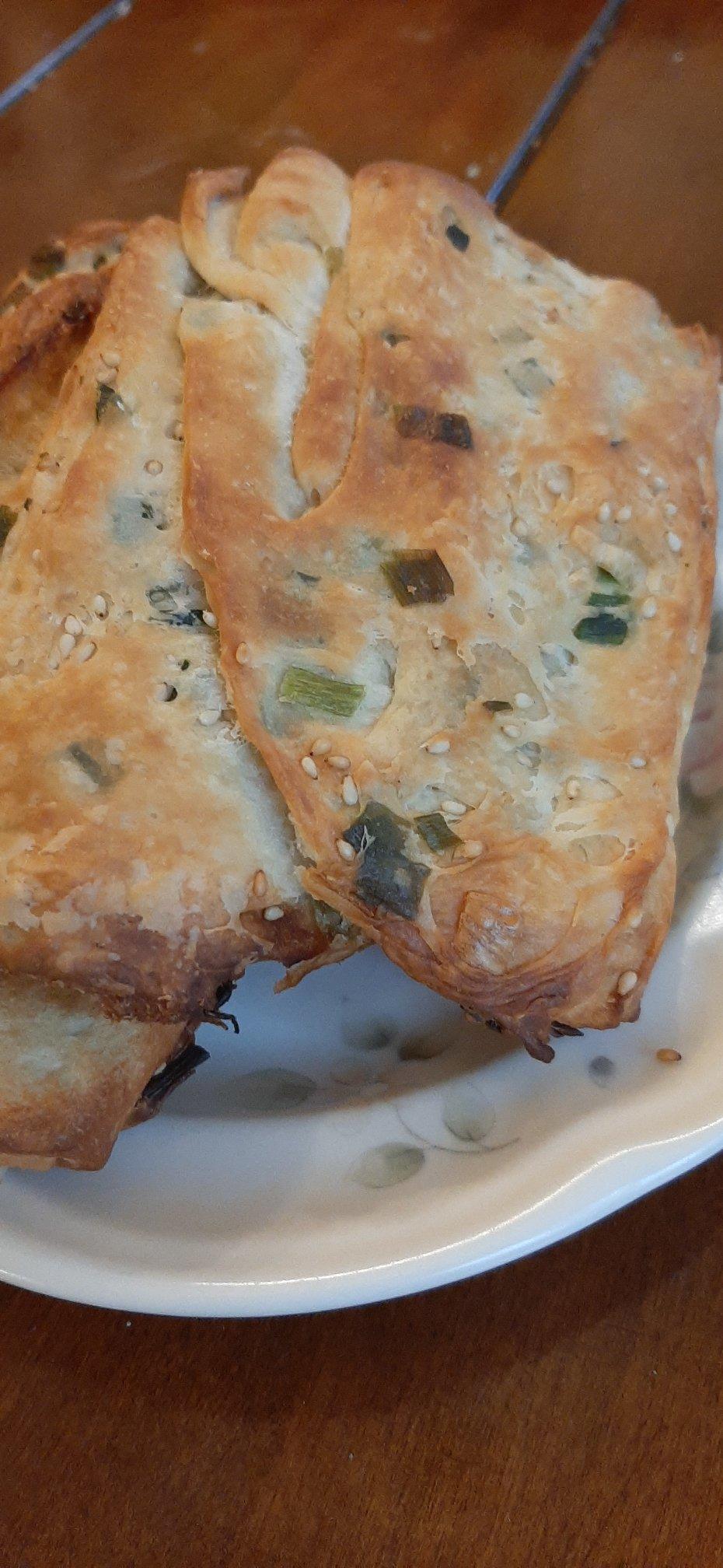 简易发面葱油饼（烤箱版）