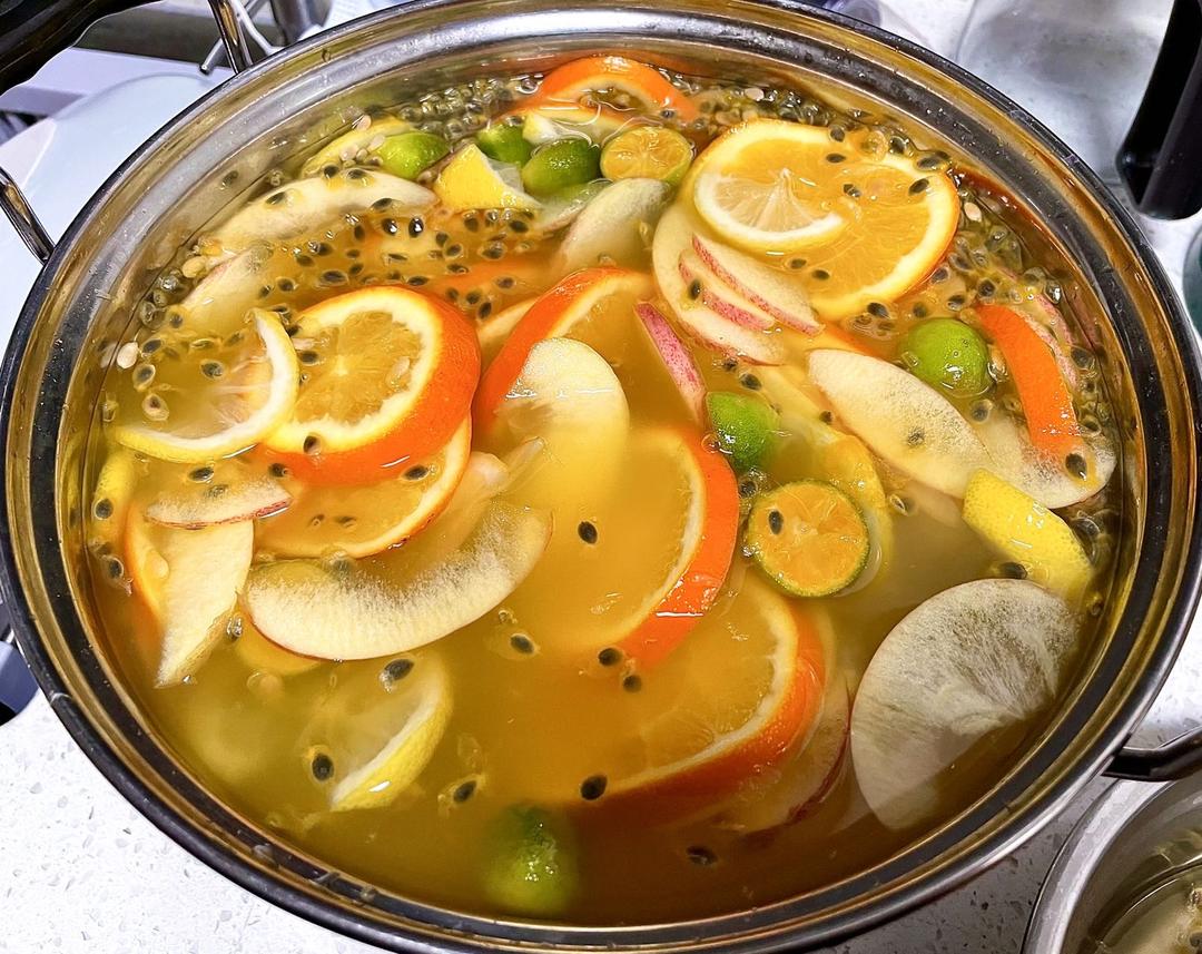 自制无敌好喝夏日解腻水果茶🍊完爆饮品店，新手百分百成功，试试就知道