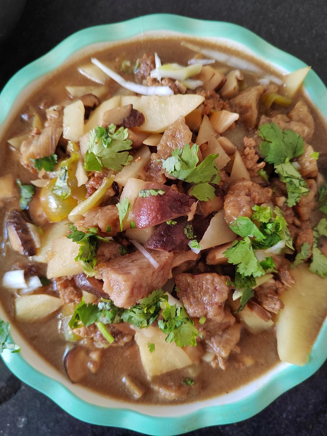 ㊙️香菇土豆肉沫拌饭❗️比外卖还好吃