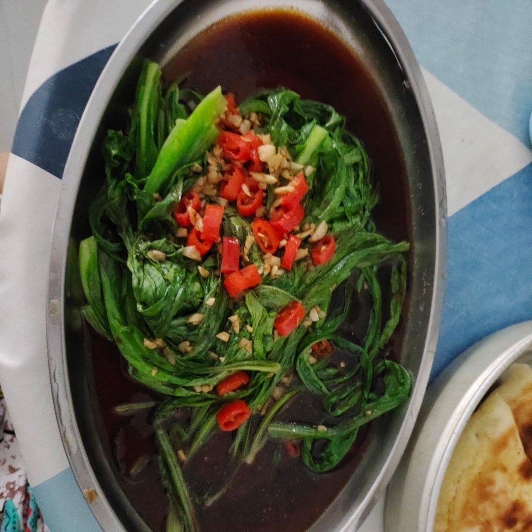 白灼油麦菜——晚间减肥餐