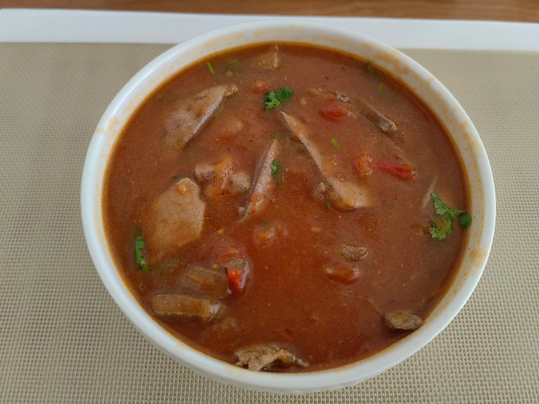 番茄猪肝汤（内附猪肝滑嫩秘诀）