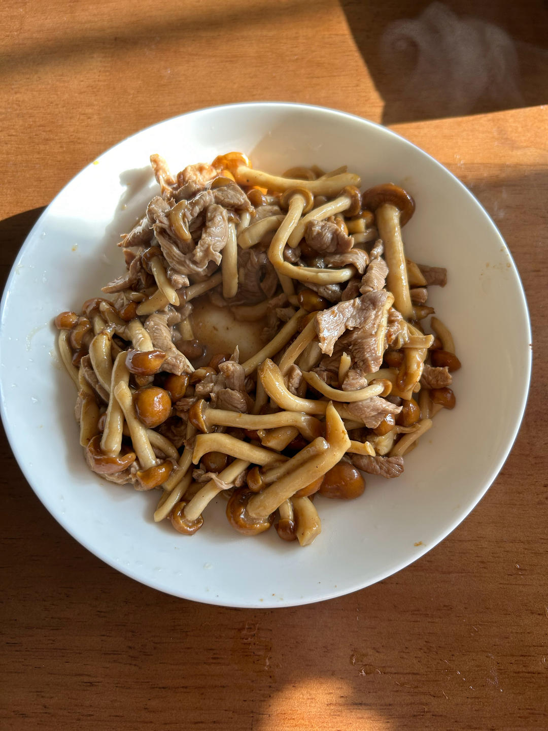肉炒滑子蘑