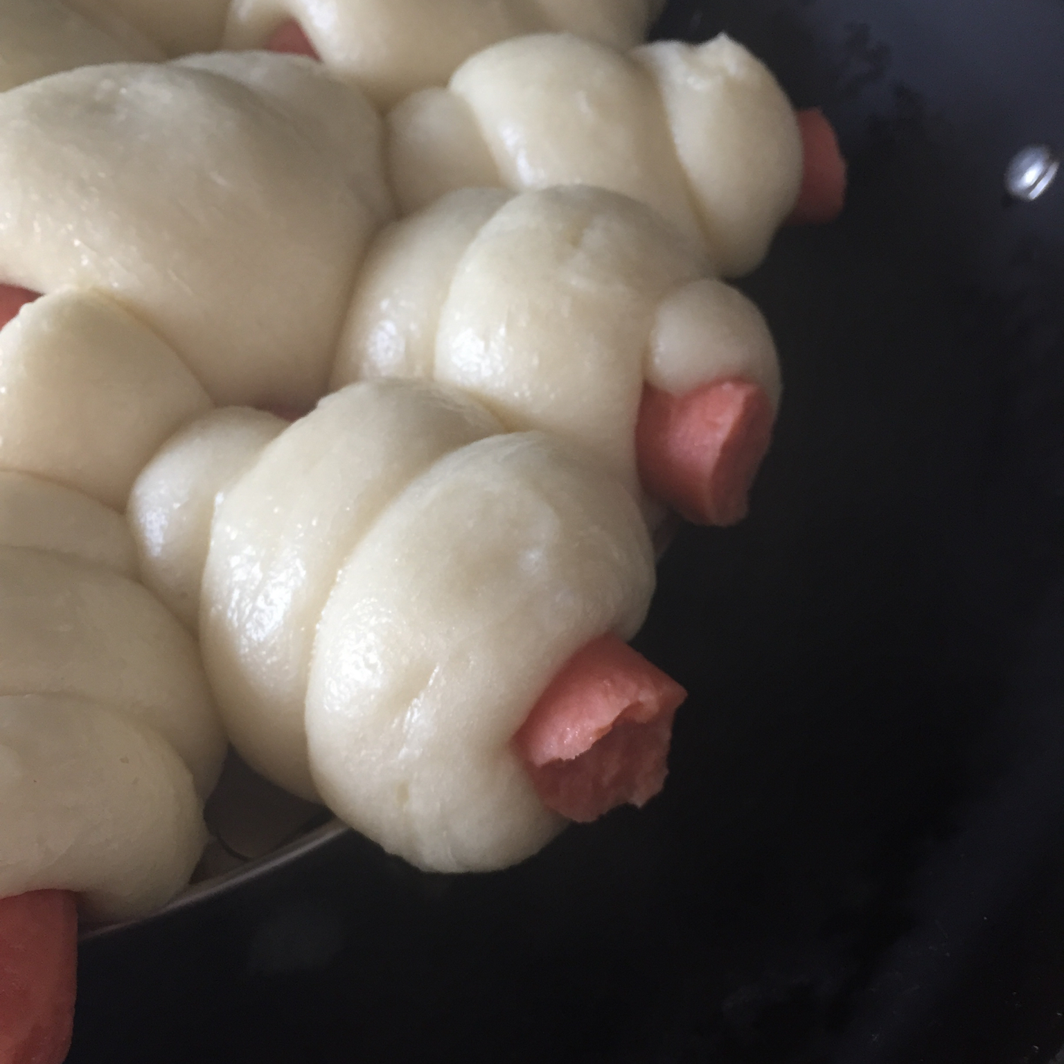 快手火腿卷～一次发酵