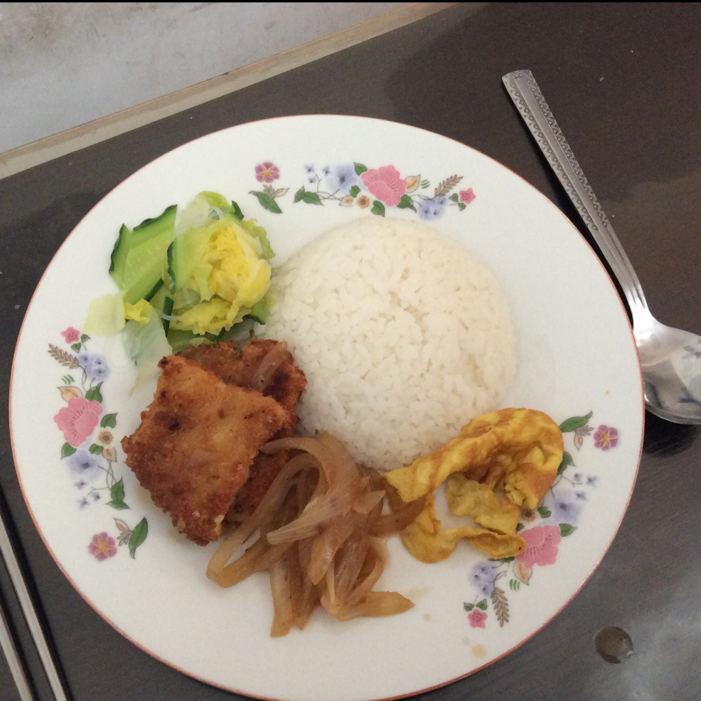 酱汁猪扒饭