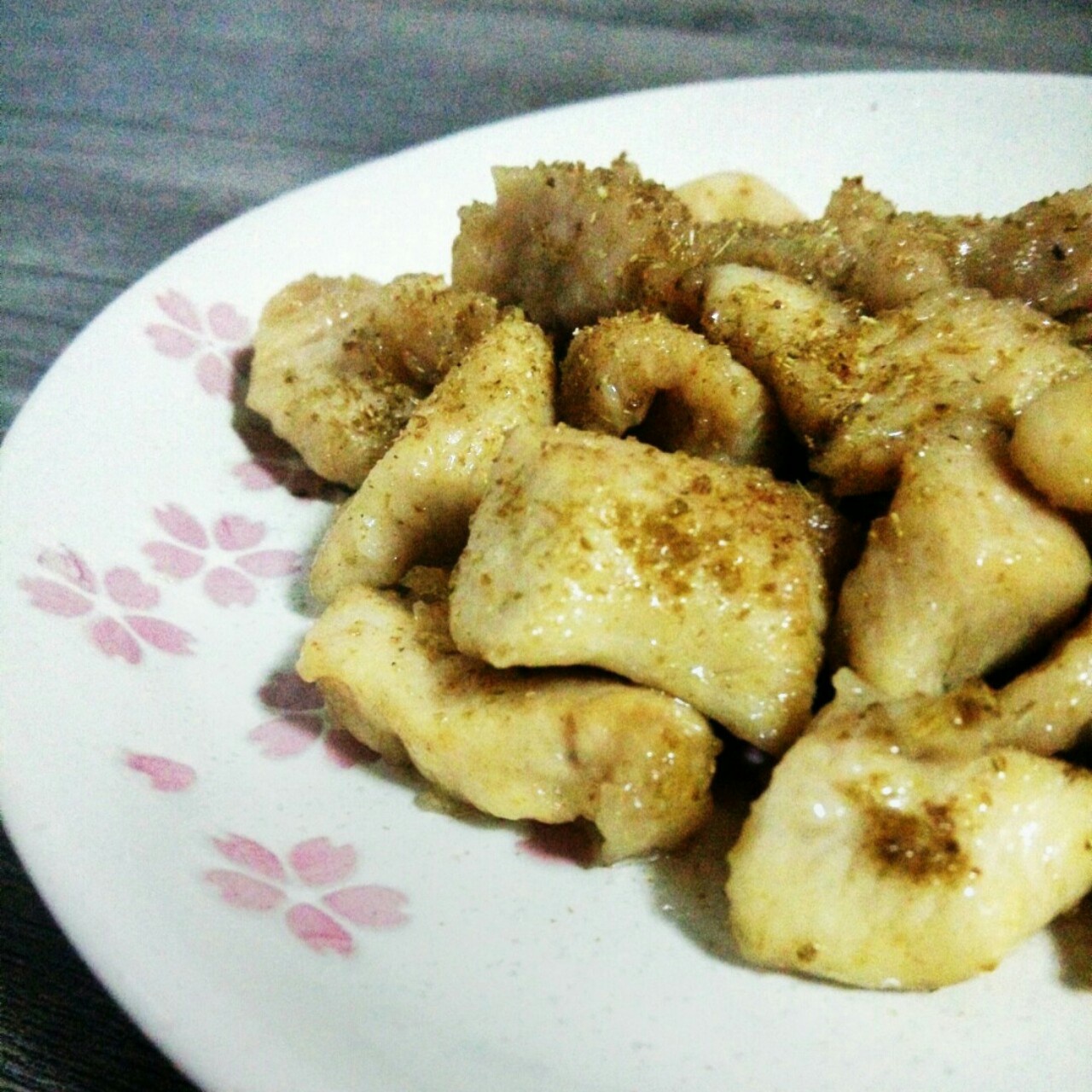 孜然鸡肉粒