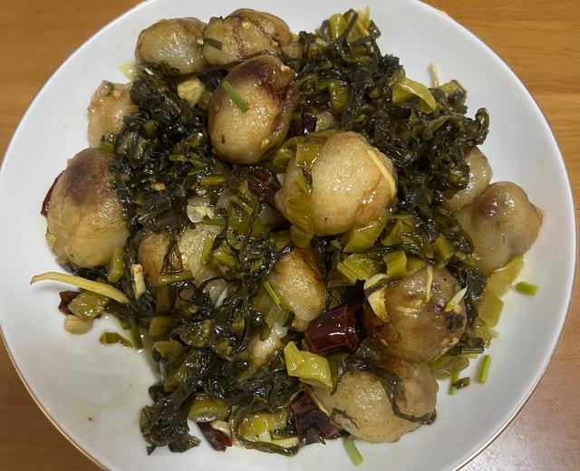 酸菜汤圆的做法