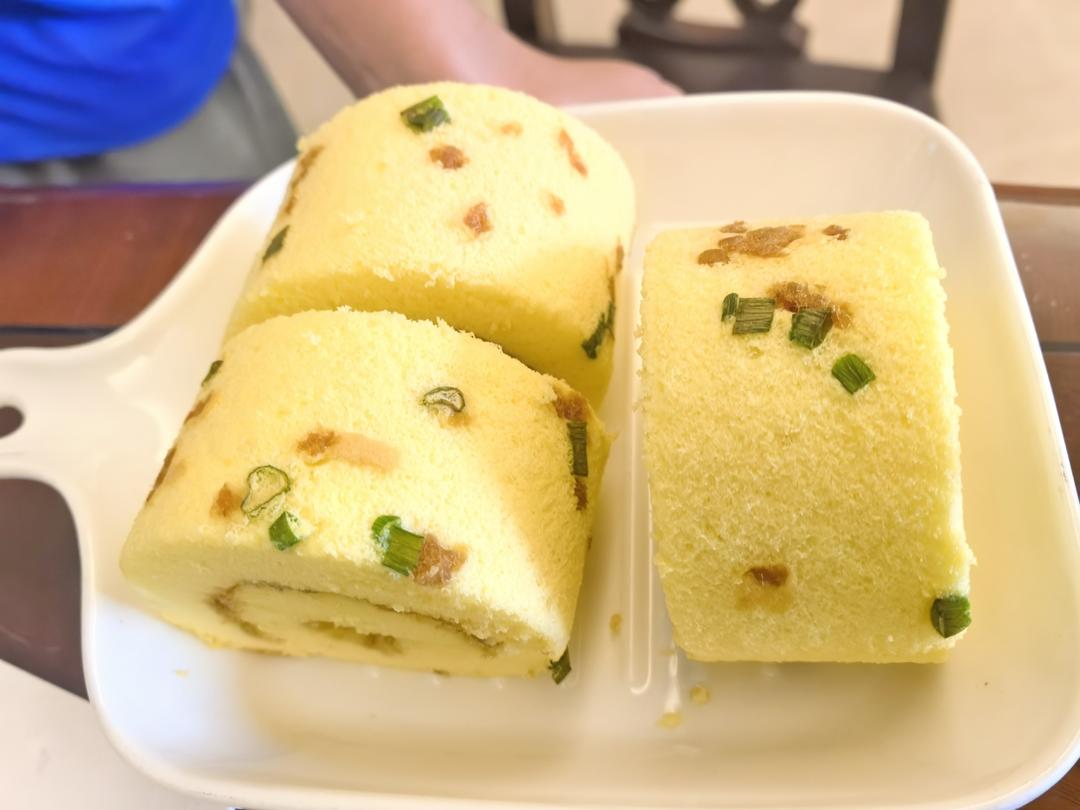 香葱肉松蛋糕卷