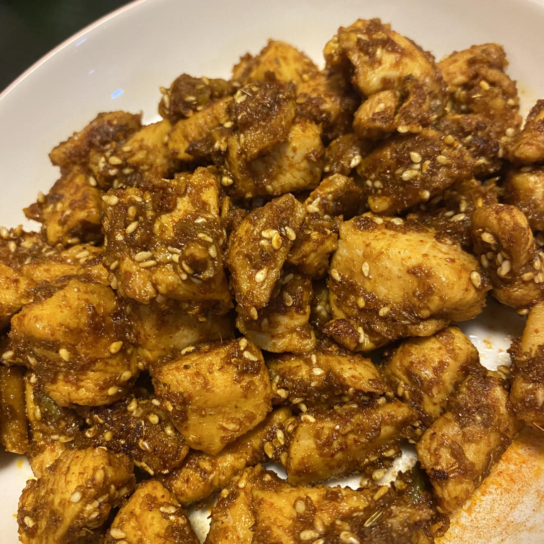 比烧烤还好吃百倍的孜然鸡胸肉丁🔥好过瘾