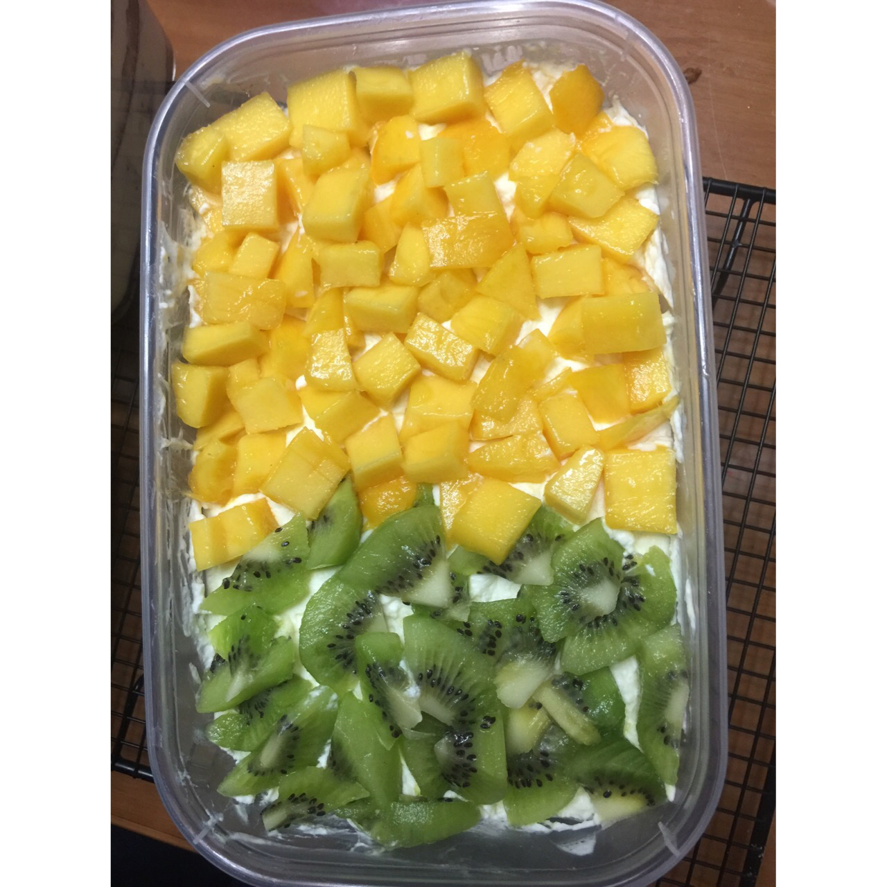 简单快手的便当饭盒水果盒子蛋糕