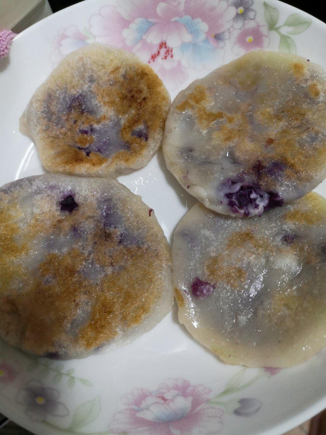 糯米紫薯饼
