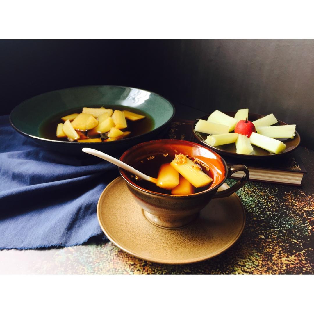 桂花红糖甘蔗糖水