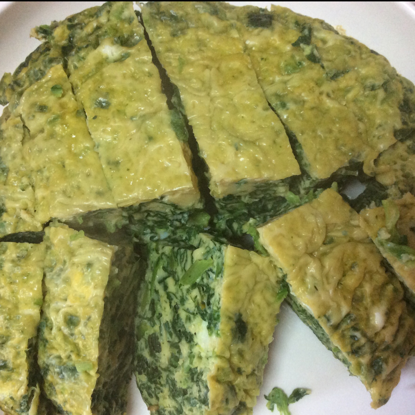 蘸汁菠菜鸡蛋糕——春季养生多吃菠菜
