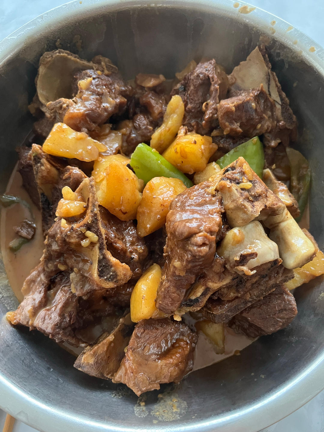 排骨豆角焖卷子