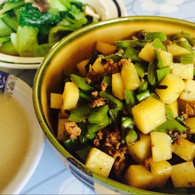 肉末橄榄菜四季豆