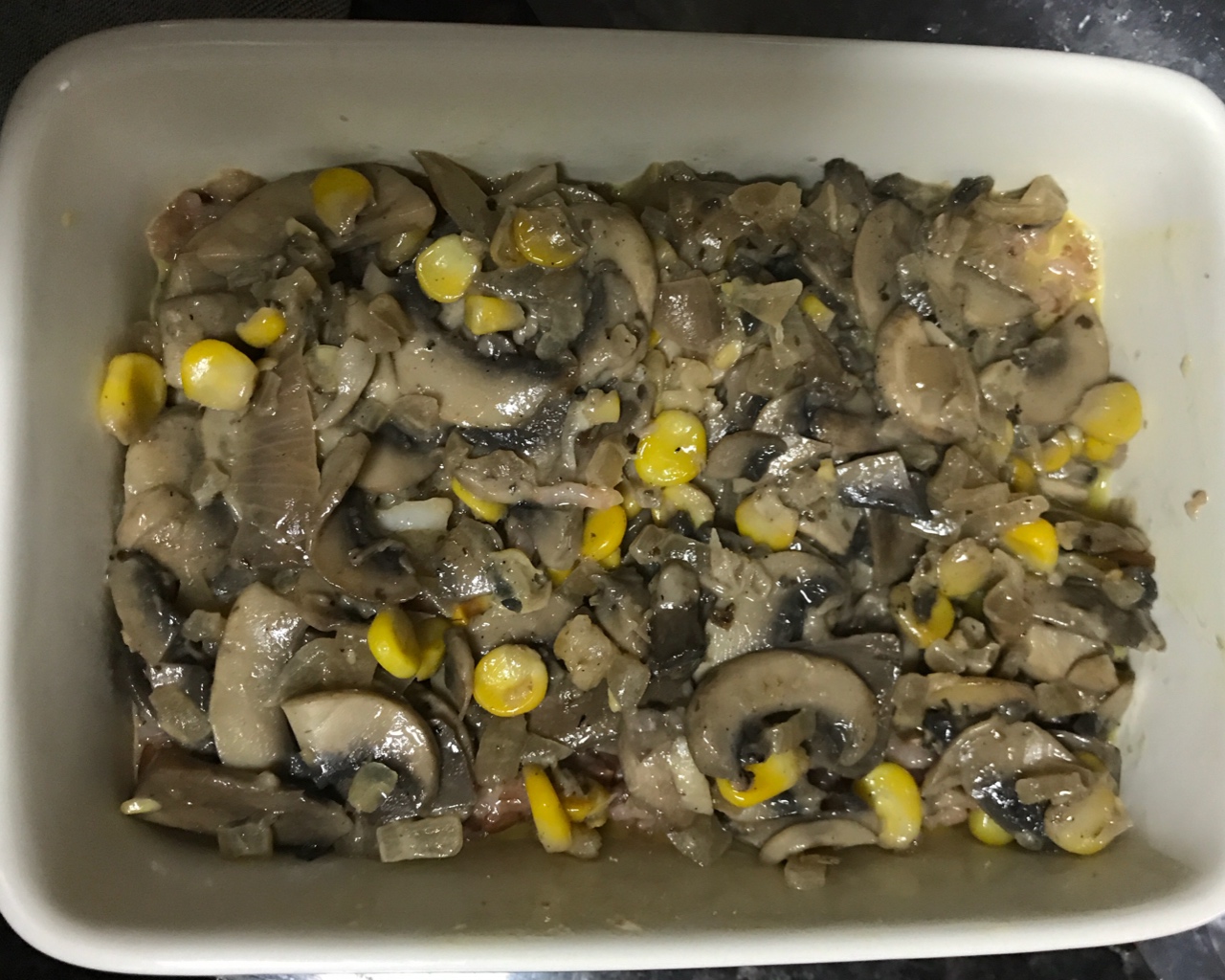 奶油蘑菇焗饭的做法 步骤3