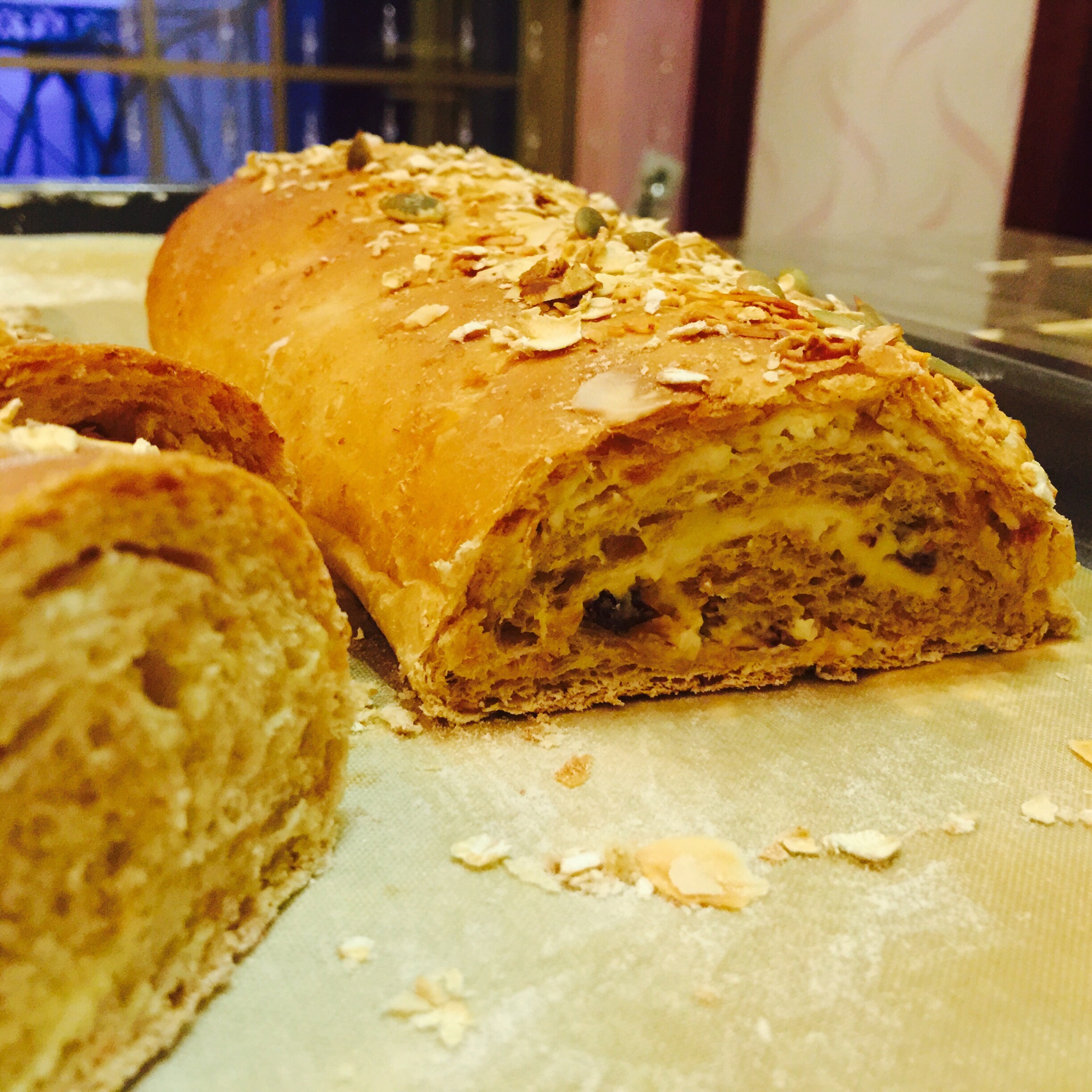 全麦杂粮乳酪面包