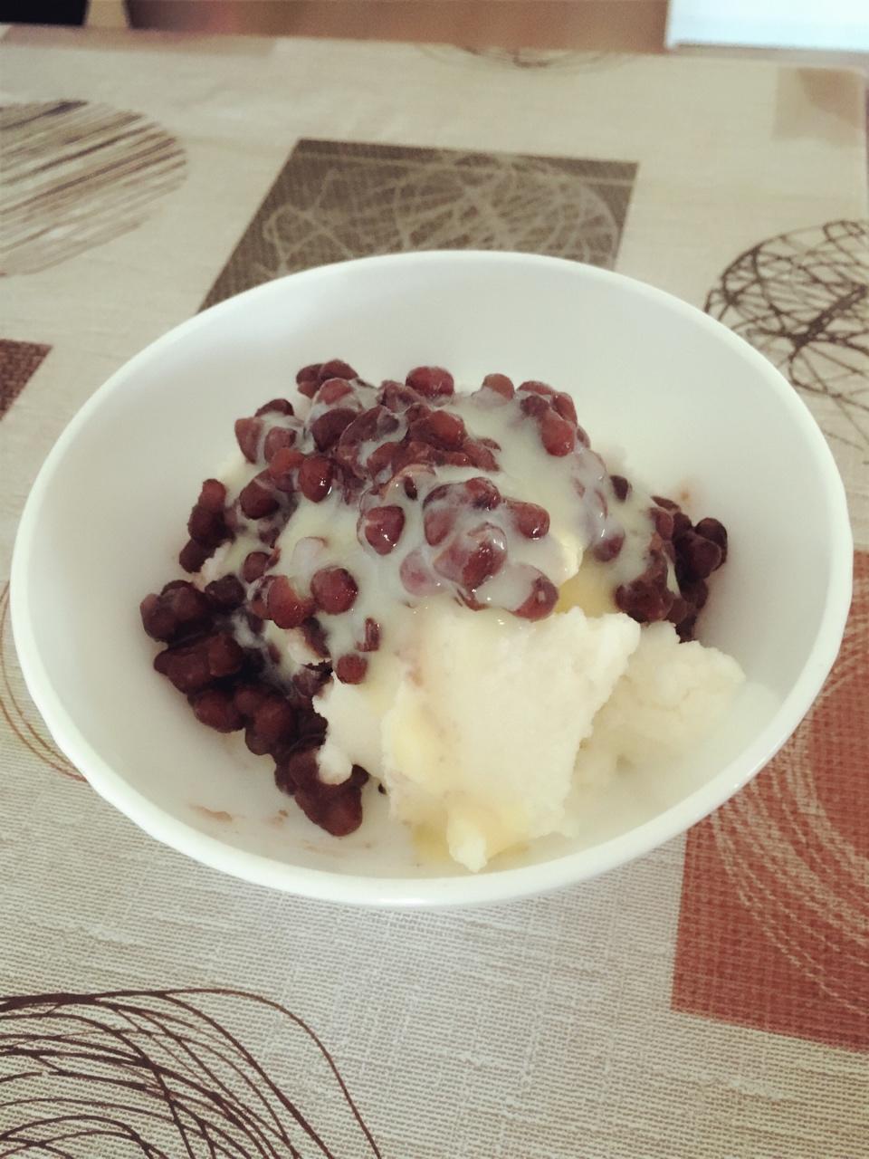 自制健康版红豆刨冰