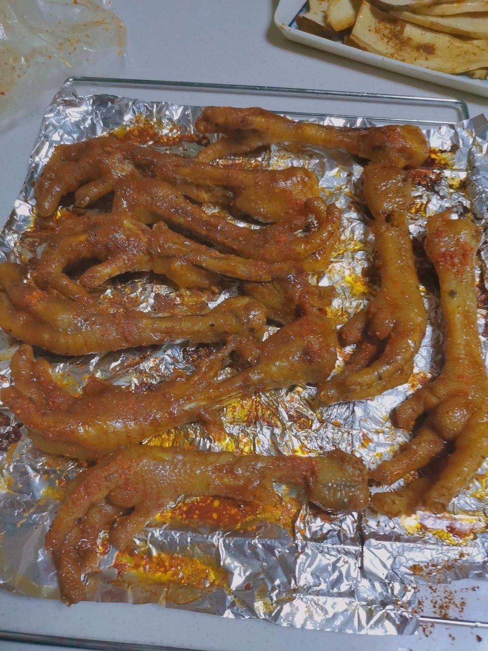 最简单最好吃的㊙️烤箱烤鸡爪