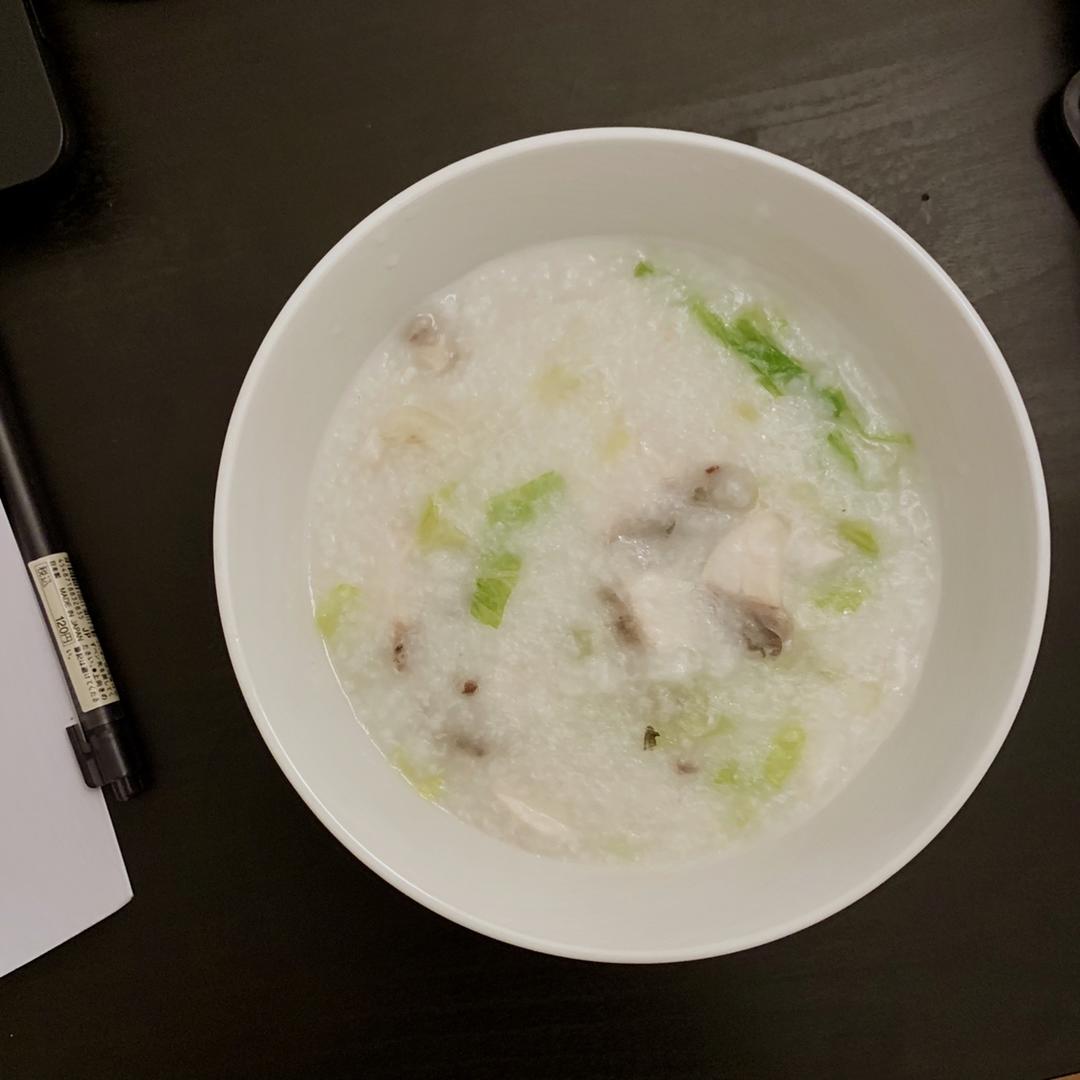 生菜鱼片粥