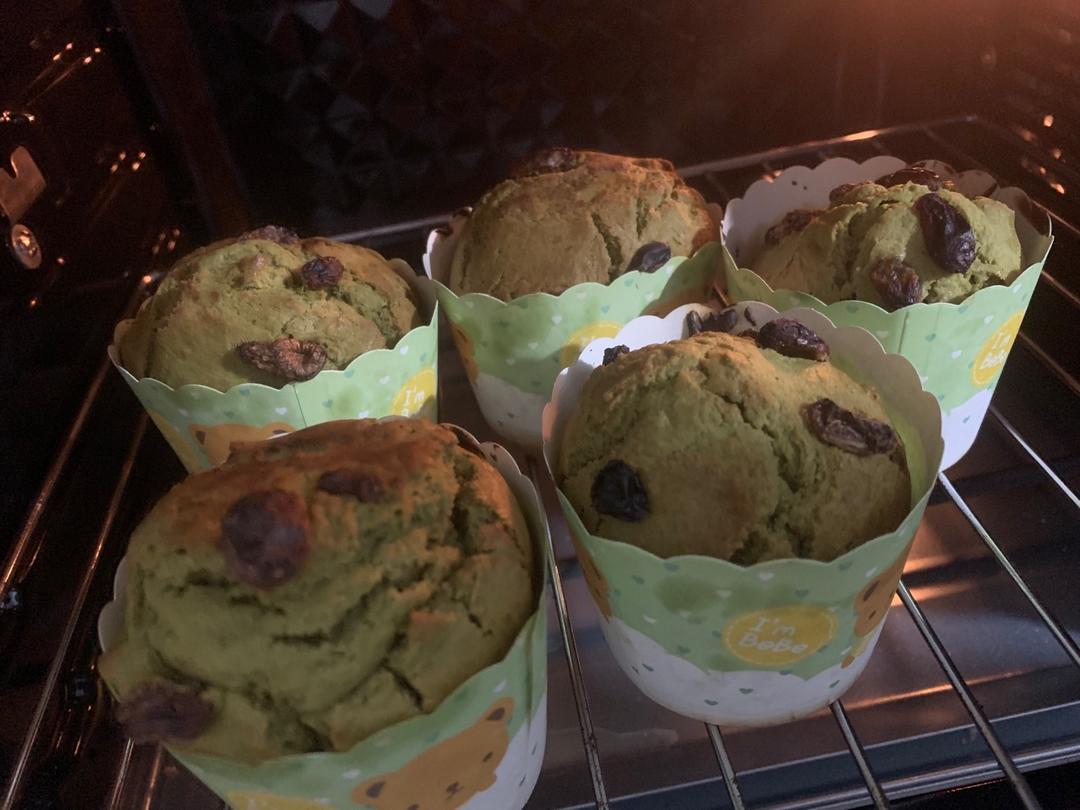 网红星巴克甜品，爆头抹茶麦芬小蛋糕