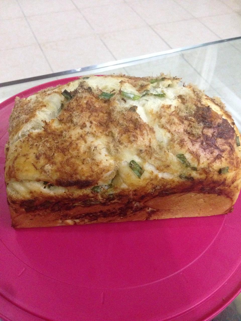 香葱肉松手撕吐司