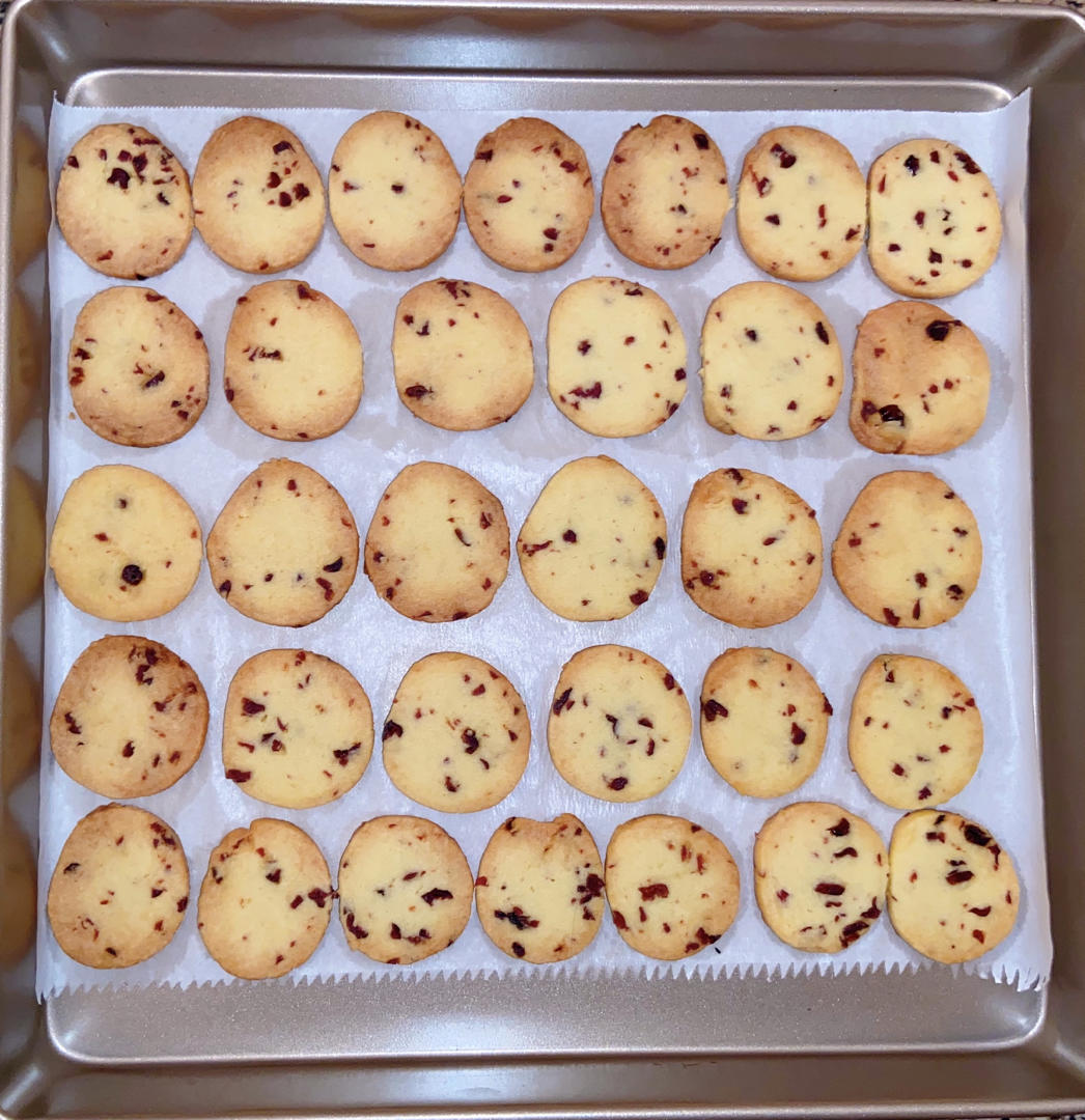 低糖少油版蔓越莓饼干