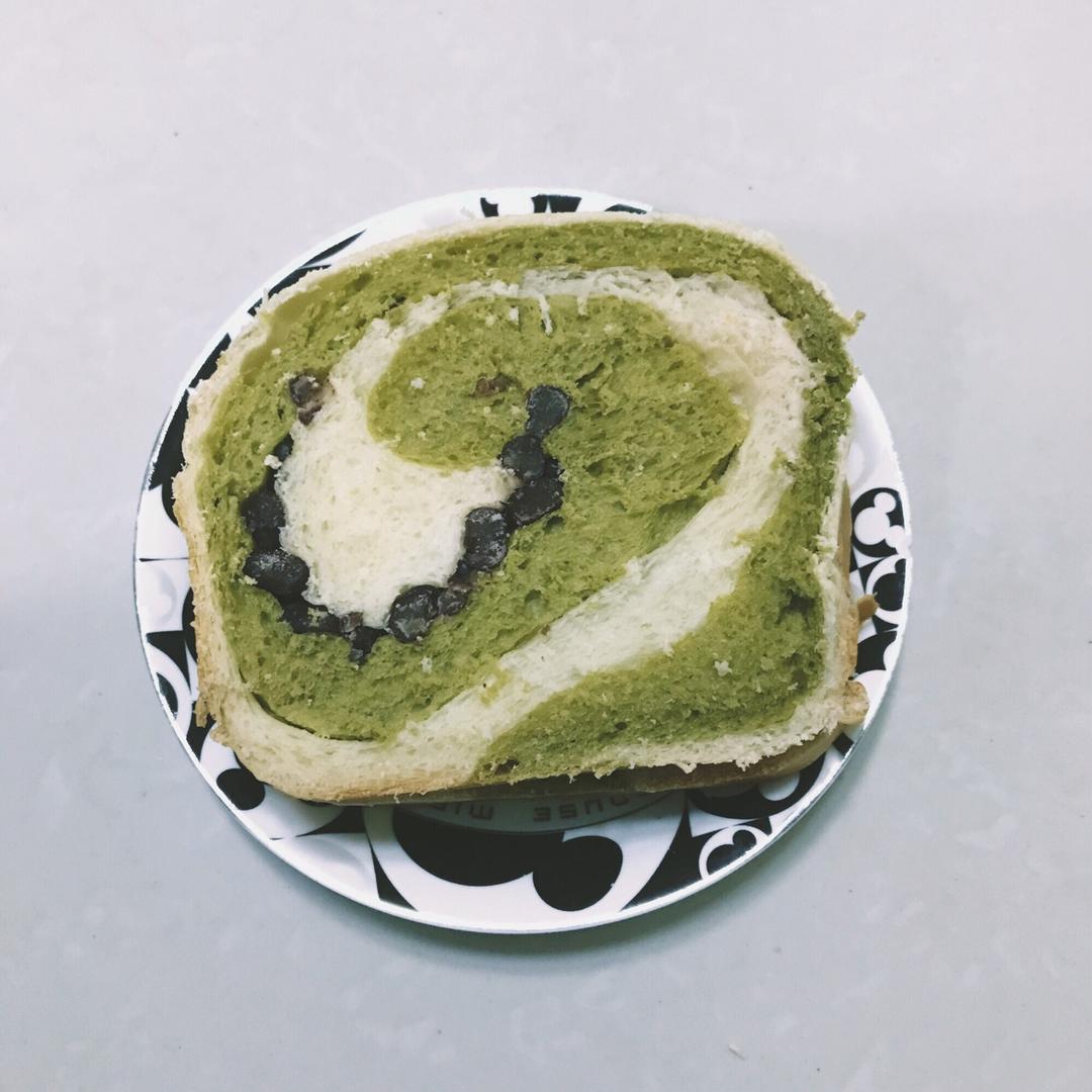 抹茶蜜豆吐司