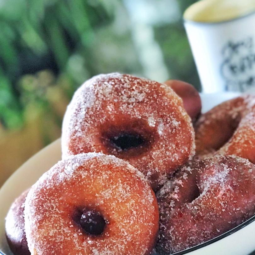 🍩超快手一小时低糖无需烤箱的甜甜圈（详细视频）