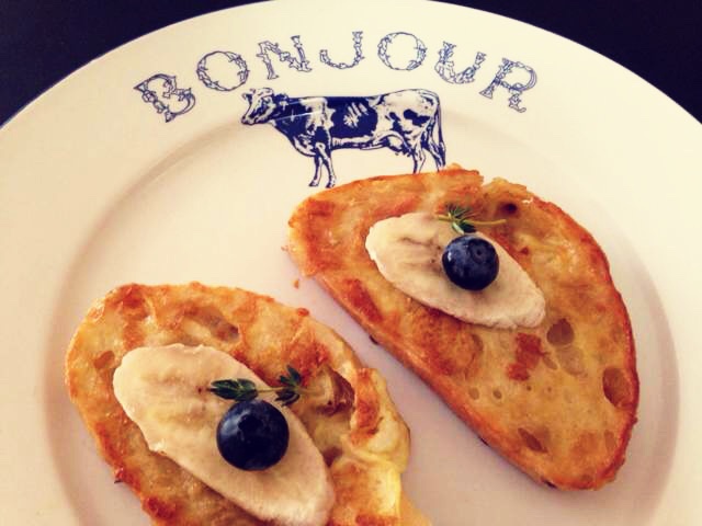 烤香蕉花生吐司