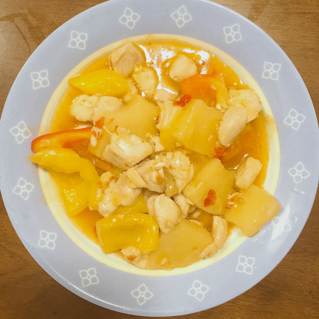 酸甜菠萝鸡丁